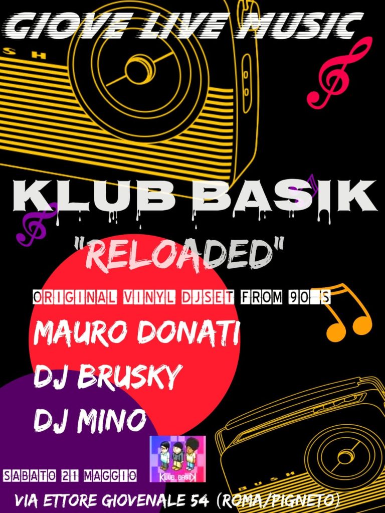 KLUB BASIK “RELAODED” – Original Vinyl djset 90s