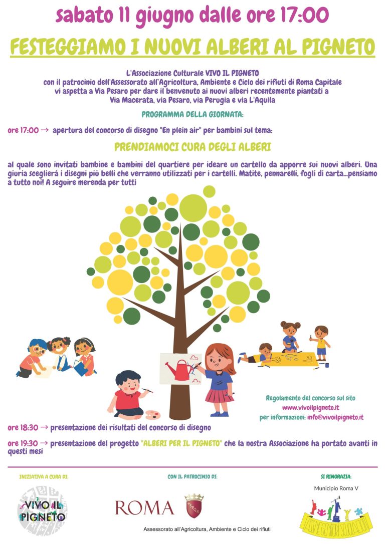 FESTEGGIAMO I NUOVI ALBERI AL PIGNETO
