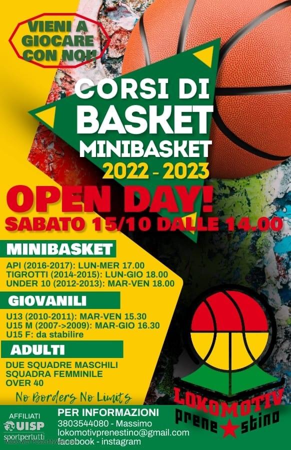 Corsi di basket e minibasket – OPEN DAY!