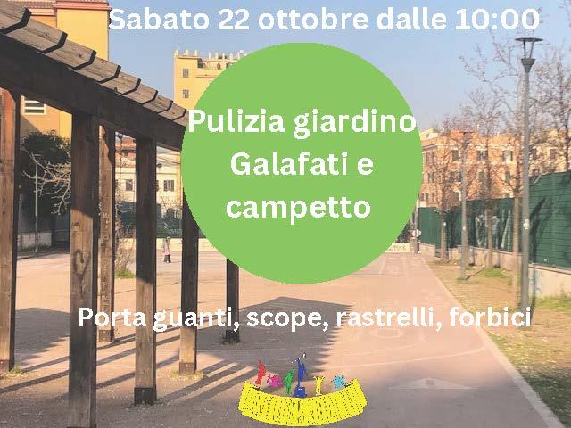 Pulizia giardino Galafati e campetto