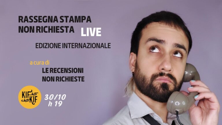 Rassegna stampa non richiesta LIVE | Le recensioni non richieste