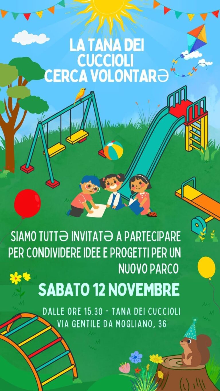 LA TANA DEI CUCCIOLI CERCA VOLONTARƏ