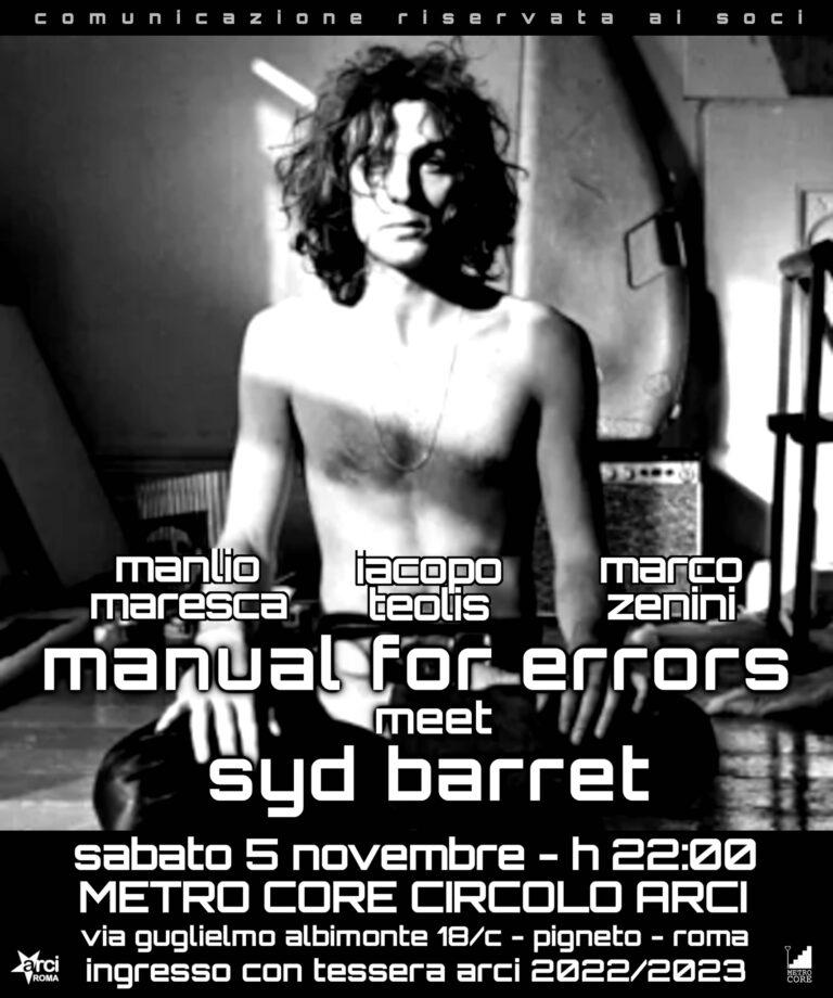 Manual for Errors meet Syd Barret
