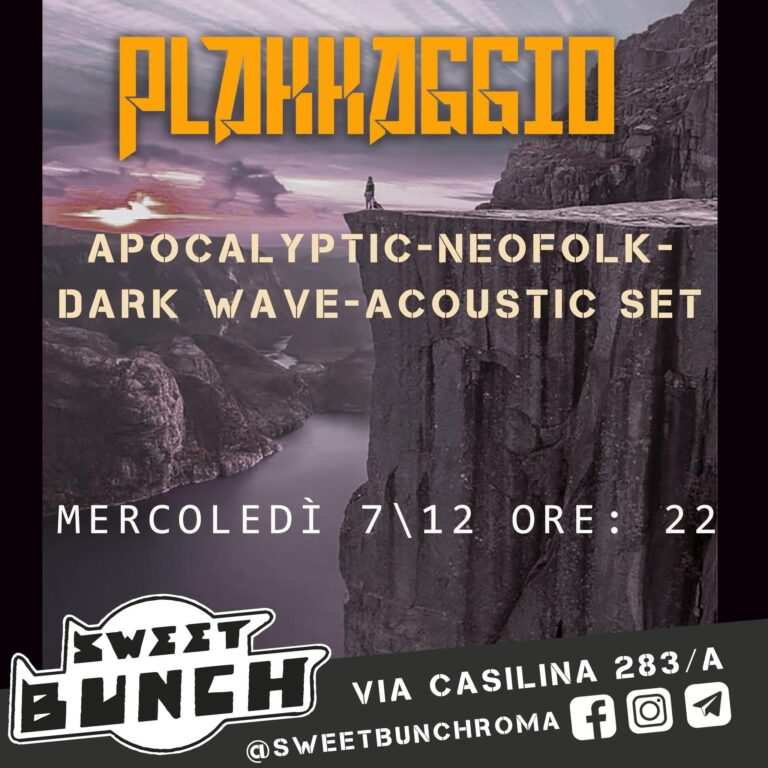 PLACCAGGIO-APOCALYPTIC-NEO FOLK- DARKWAVE- ACOUSTIC SET