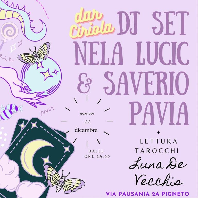 Dj set Nela Lucic & Saverio Pavia