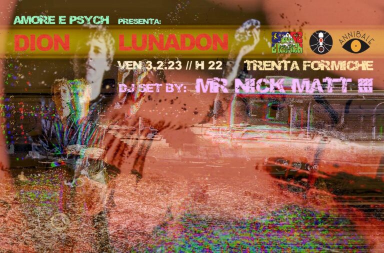 Amore e Psych: DION LUNADON (NZ // ex APTBS) plays in Roma