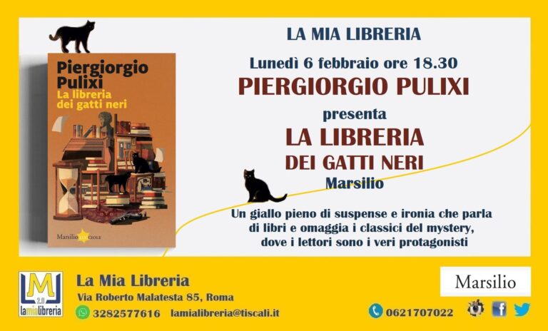 La libreria dei gatti neri: incontro con Piergiorgio Pulixi