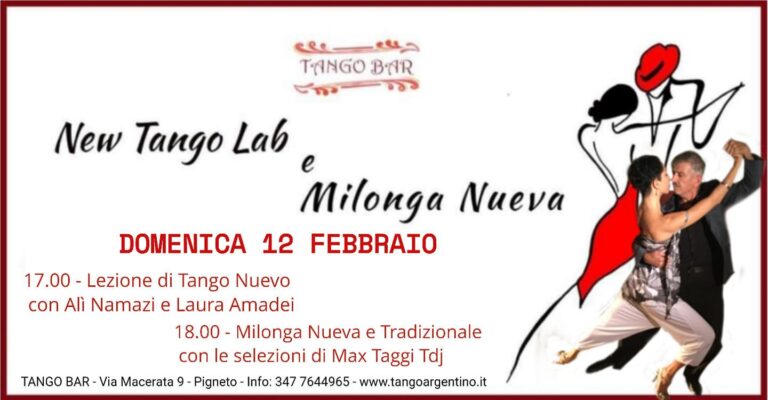 Tango Nuevo – Lezione e Milonga