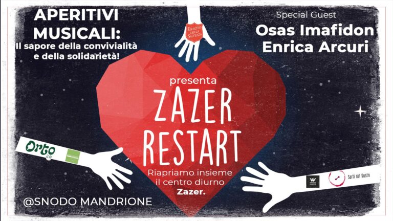 Zazer Restart – Aperitivo musicale e solidale