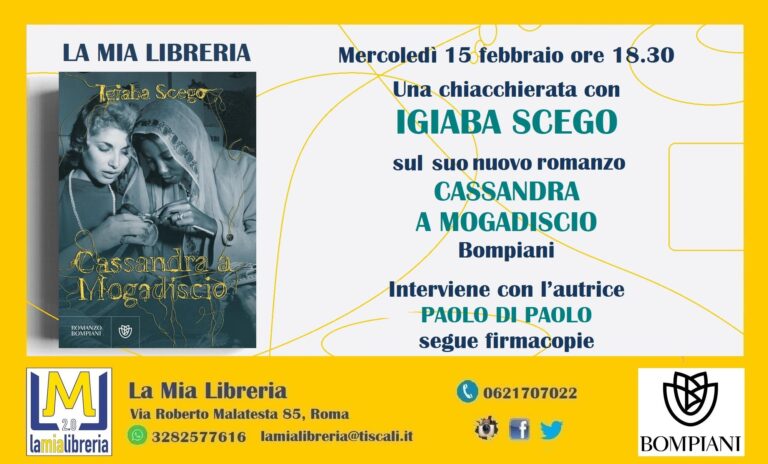 Cassandra a Mogadiscio: una chiacchierata con Igiaba Scego e Paolo Di Paolo