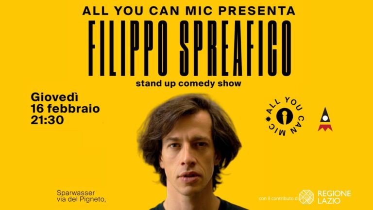 FILIPPO SPREAFICO | stand up comedy show