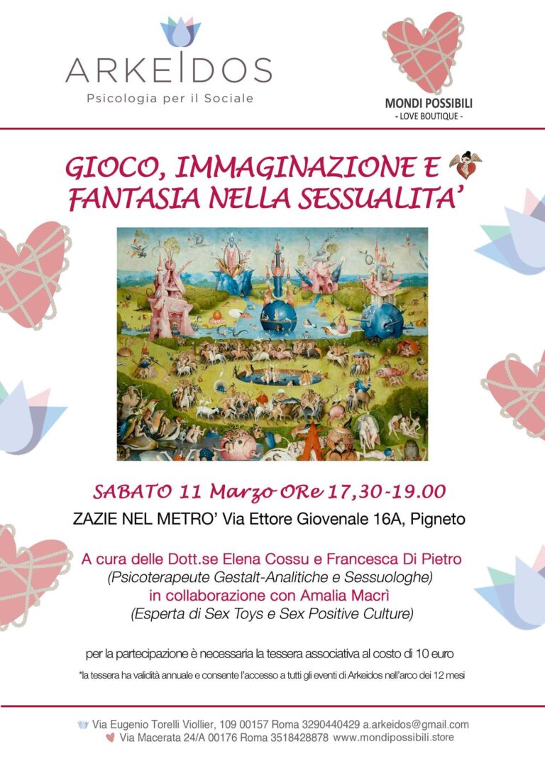 Gioco, immaginazione e fantasia nella sessualità