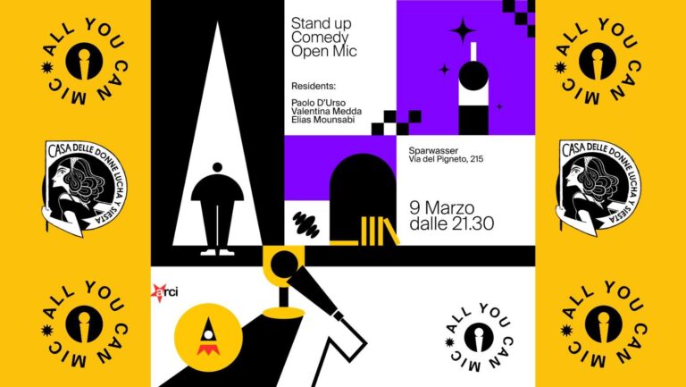 All You Can Mic! Stand Up Comedy ∙ a sostegno di Lucha Y Siesta