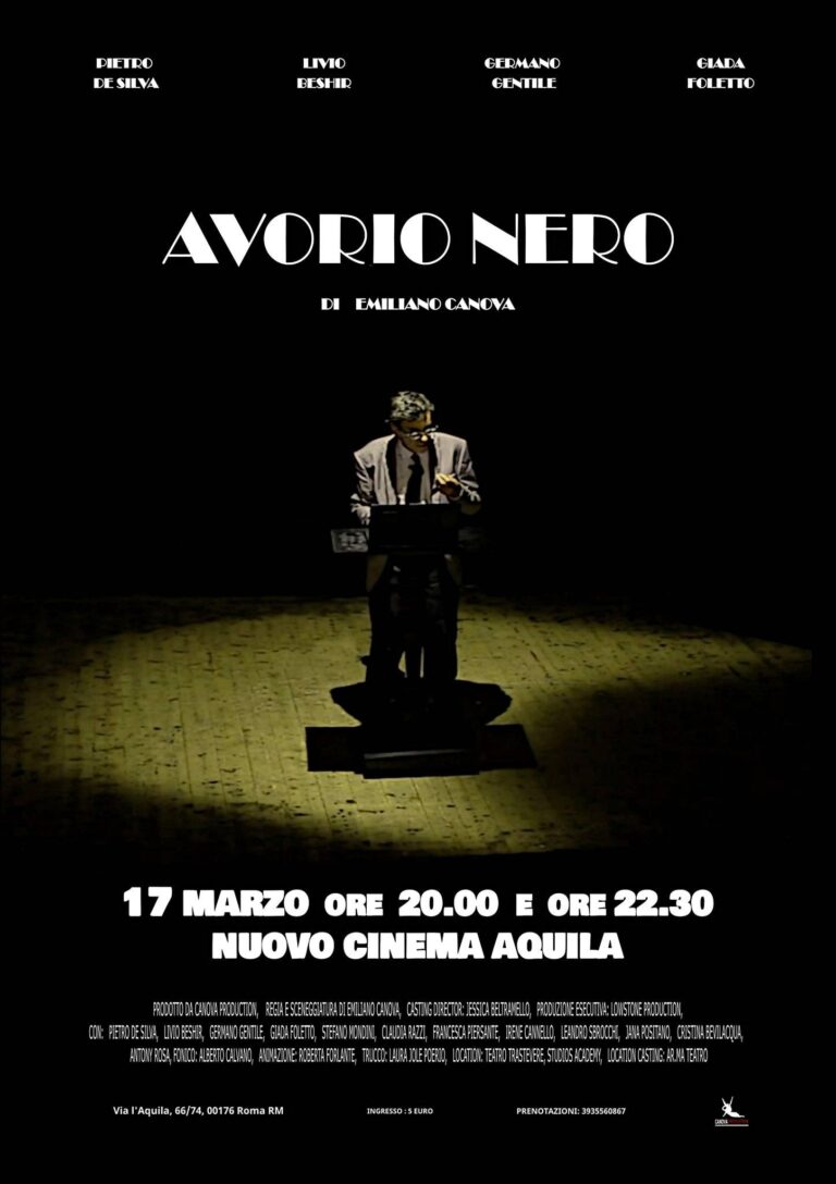 AVORIO NERO di Emiliano Canova, IN ANTEPRIMA ESCLUSIVA