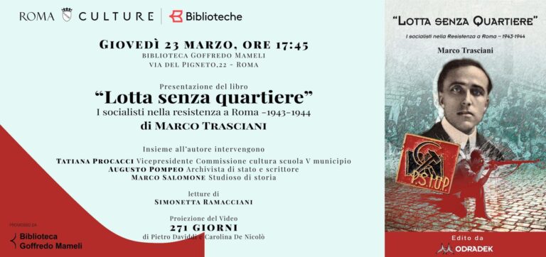 Lotta senza quartiere. I socialisti nella Resistenza a Roma 1943-1944