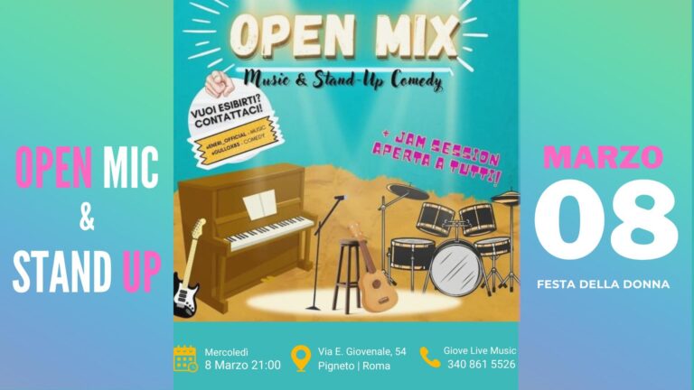 OpenMix | Music & StandUp Comedy | Festa della Donna