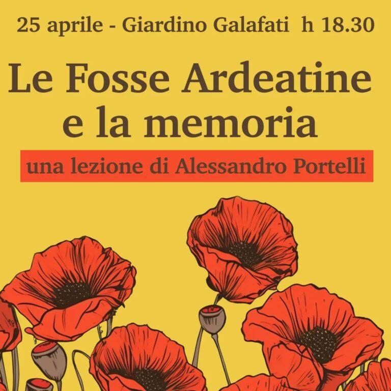 LE FOSSE ARDEATINE E LA MEMORIA