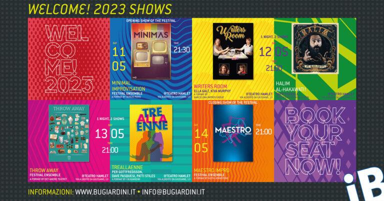Welcome! 2023 Shows