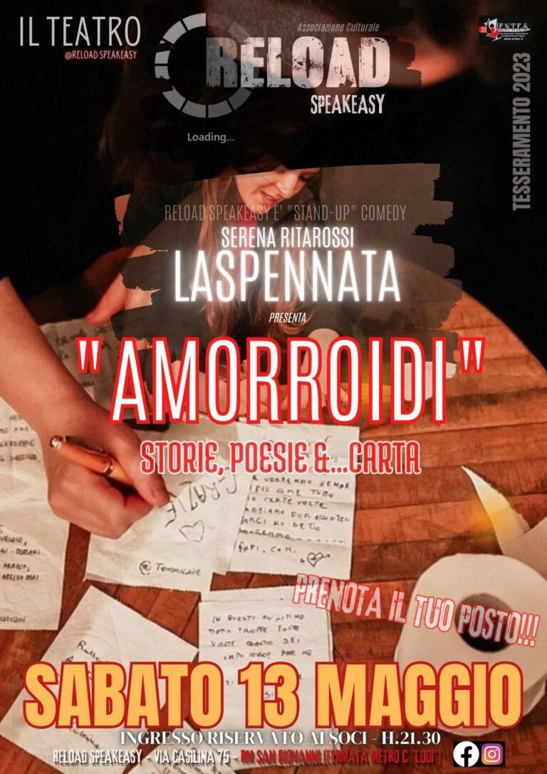 Serena Ritarossi LASPENNATA in: “AMORROIDI: storie, poesie e…carta”