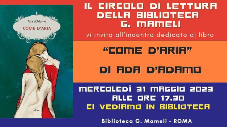 Leggere in circolo: appuntamento con il circolo di lettura della Biblioteca Goffredo Mameli
