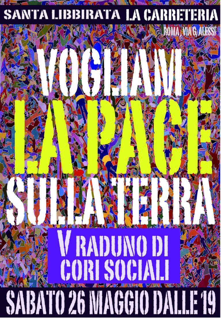 VOGLIAM PACE SULLA TERRA, QUINTO INCONTRO DI CORI SOCIALI