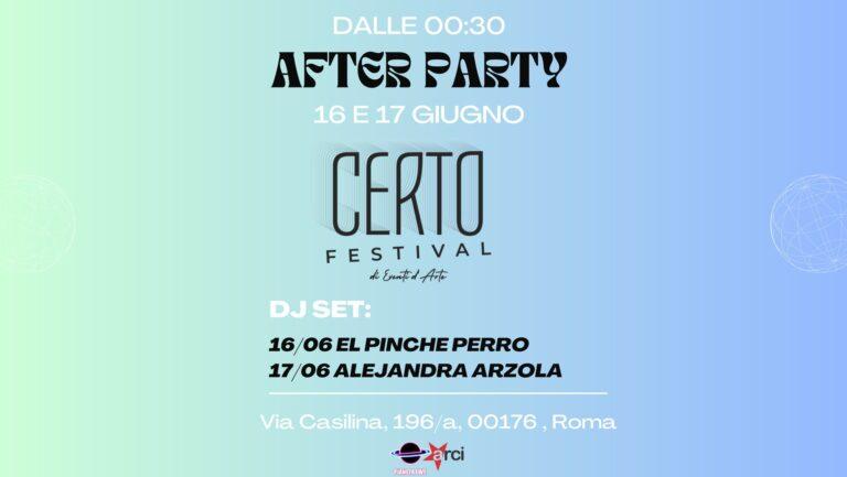 AFTER PARTY CERTO FESTIVAL