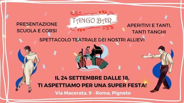 TANGO BAR – Spettacolo teatrale e Presentazione scuola