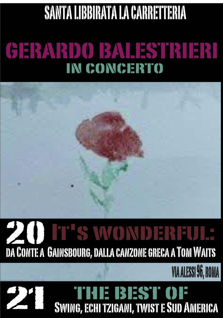 GERARDO BALESTRIERI IN DUE CONCERTI