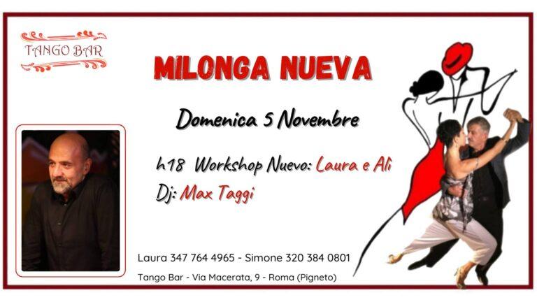 MILONGA NUEVA – Workshop + Milonga