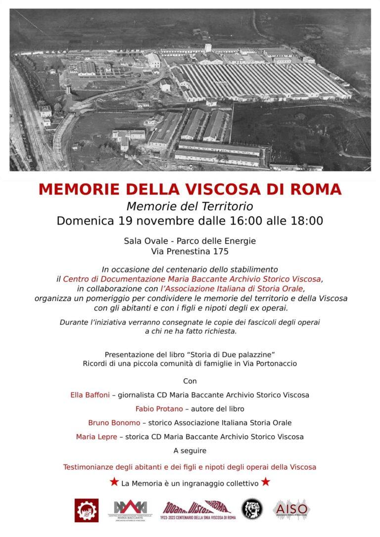 Memorie della Viscosa di Roma