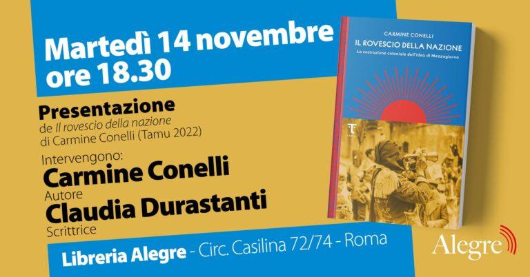 Il rovescio della nazione – presentazione del libro di Carmine Conelli
