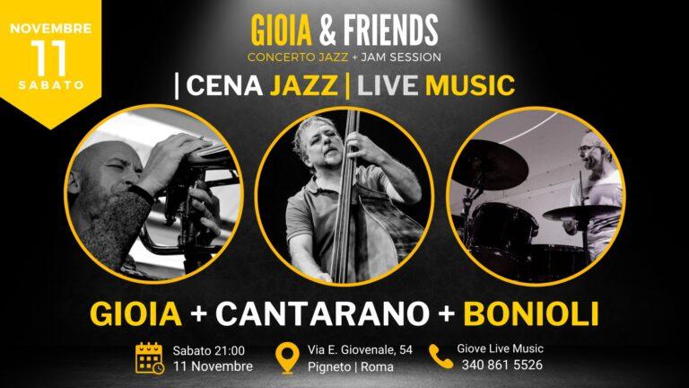 Gioia + Cantarano + Bonioli | Jazz Trio + Jam Session
