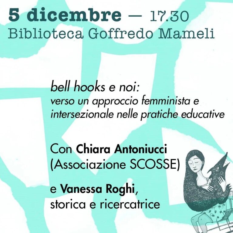bell hooks e noi: verso un approccio intersezionale e femminista nelle pratiche educative