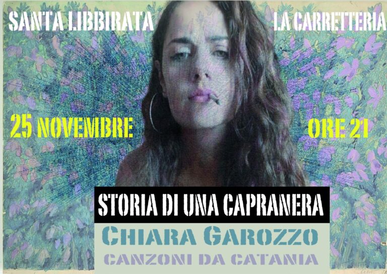 CAPRANERA – CHIARA GAROZZO, CANZONI DA CATANIA