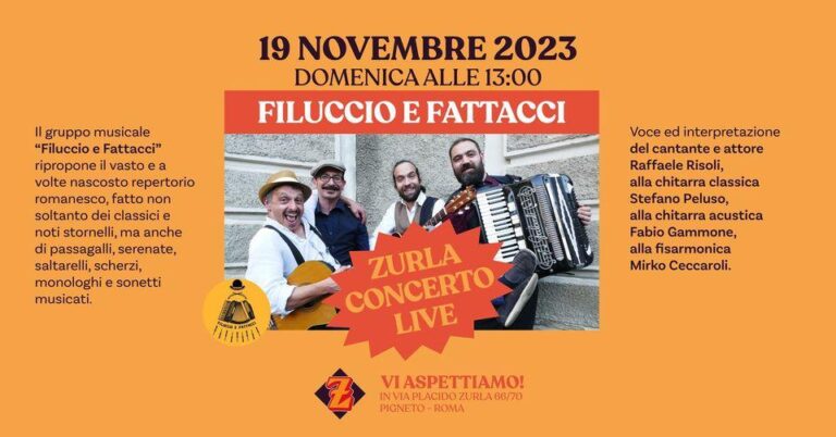 Filuccio e Fattacci in concerto – musica e teatro