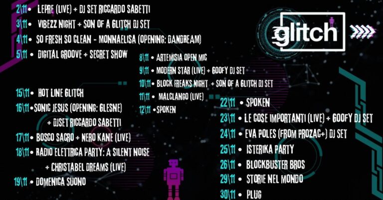 Glitch Soundclub NOVEMBER