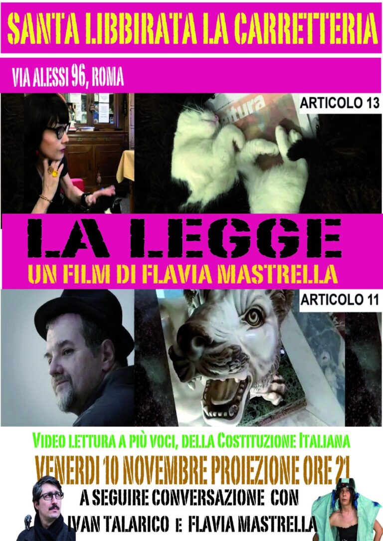 LA LEGGE UN FILM DI FLAVIA MASTRELLA