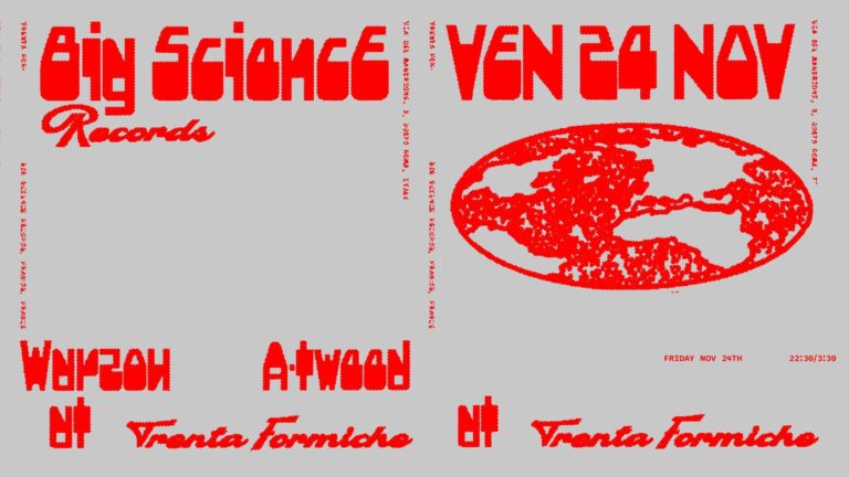 Label Nights: BIG SCIENCE RECORDS with WARZOU (France) + A-TWEED