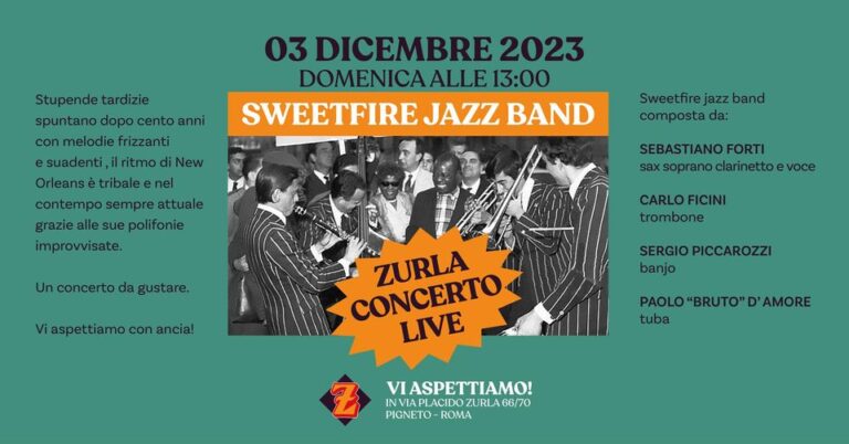 Sweetfire jazz band – concerto live