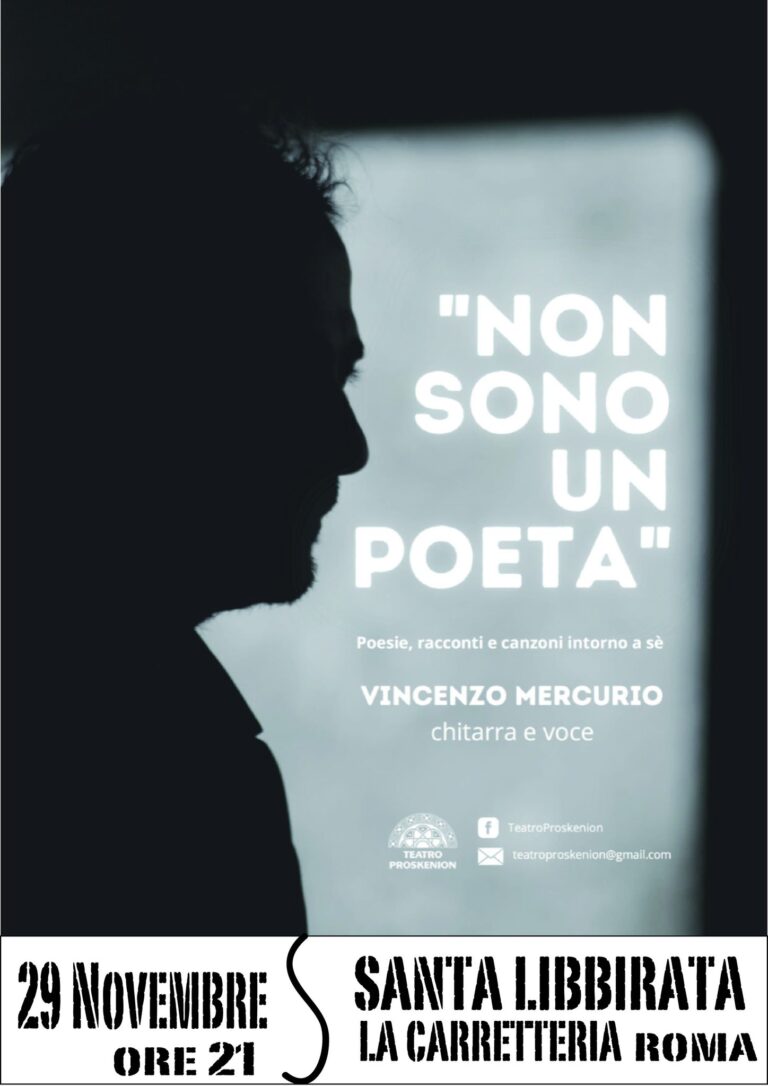 Vincenzo Mercurio, non sono un poeta
