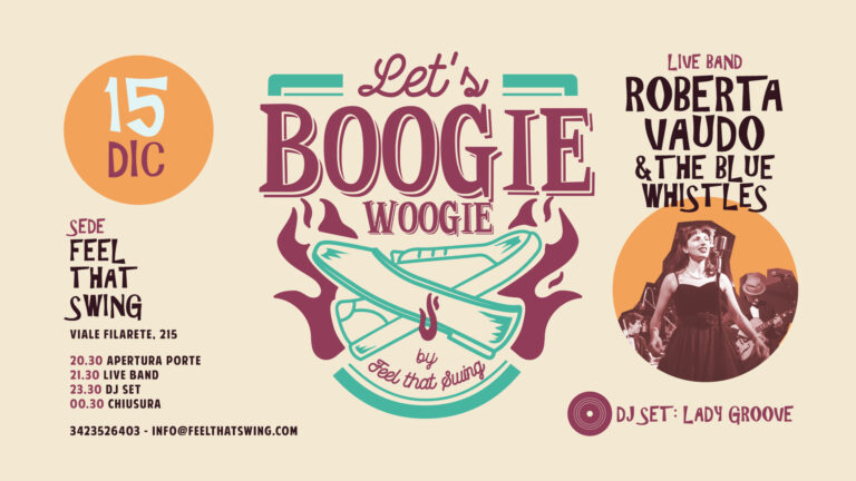 Let’s BOOGIE WOOGIE night – Roberta Vaudo & The Blue Whistles