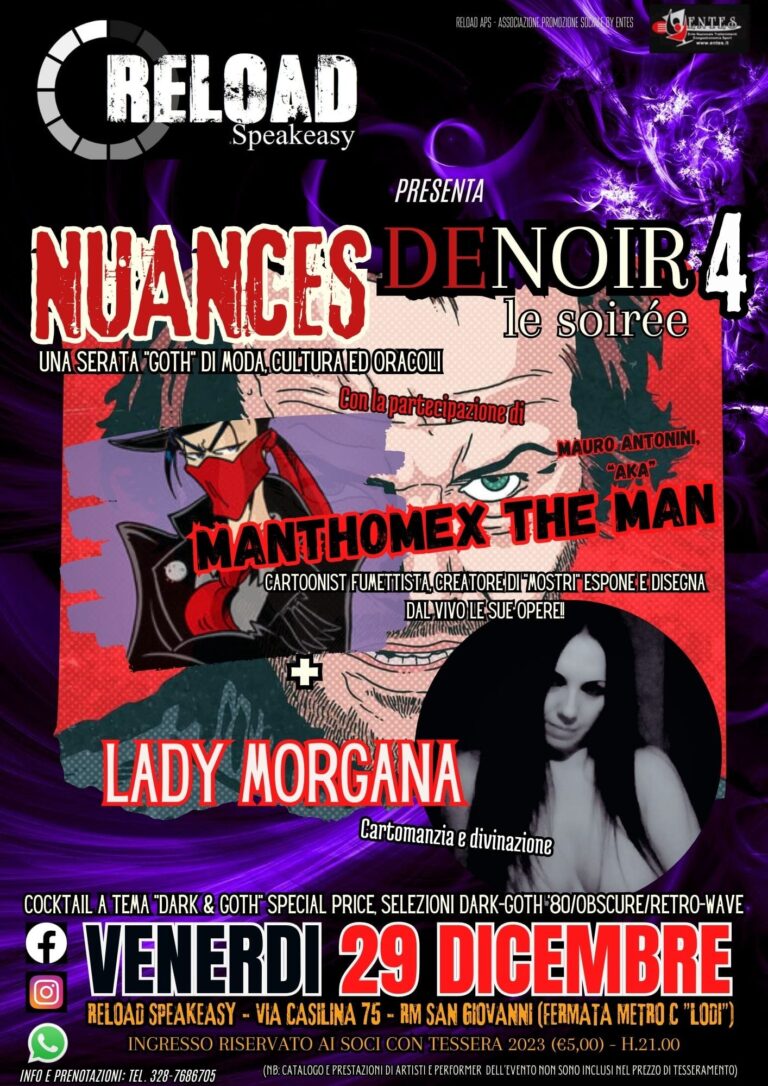 NUANCES DeNoir 4 – “Gothic Painting e Cartomanzia”