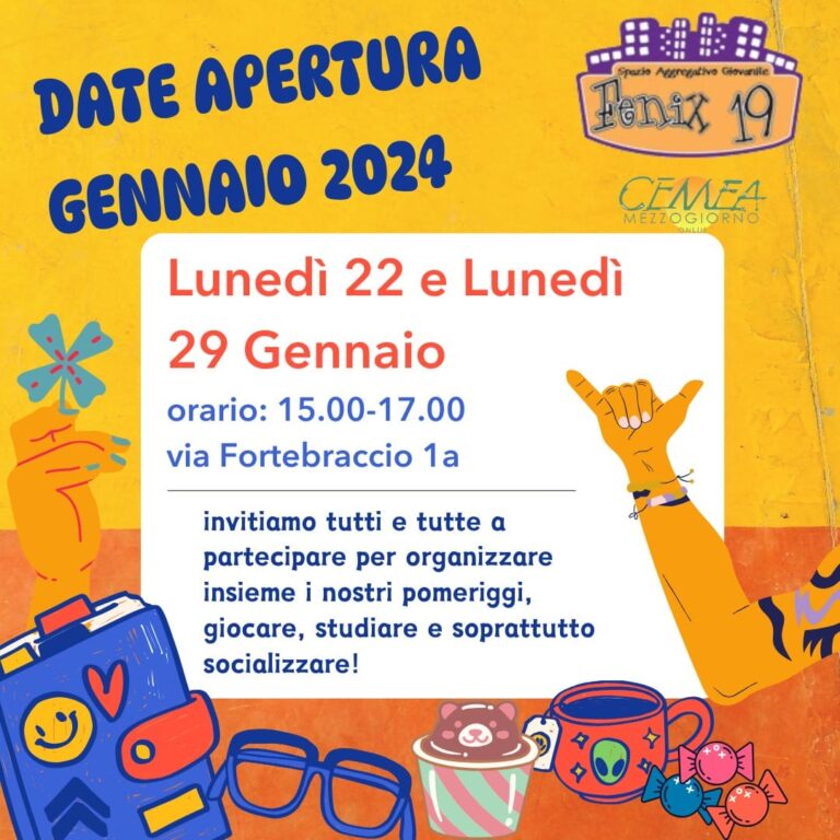 DATE APERTURA GENNAIO 2024
