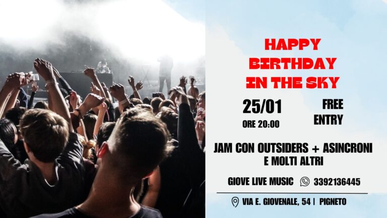 HAppy Birthday in the Sky