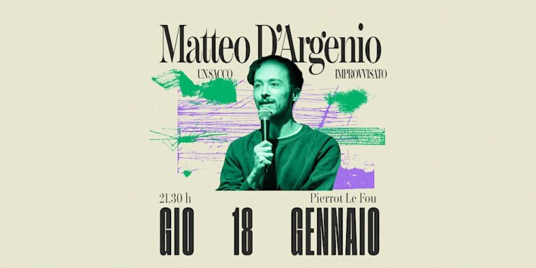 Matteo D’Argenio – Un sacco improvvisato