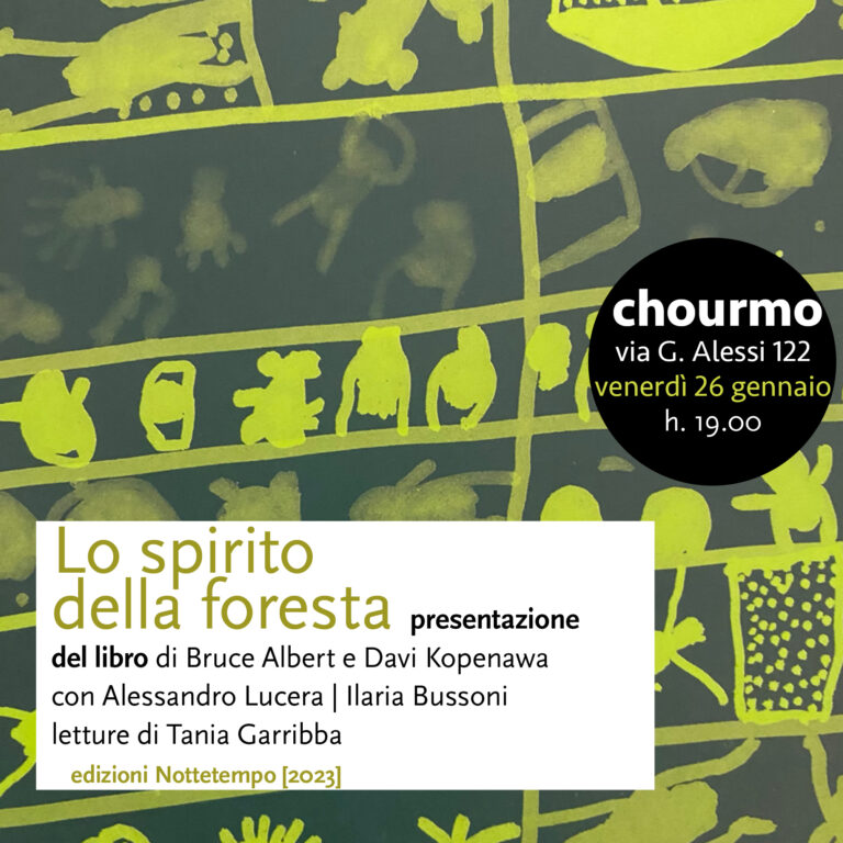 Lo spirito della foresta. Presentazione del libro di Bruce Albert e Davi Kopenawa