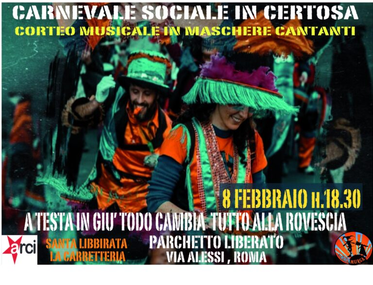 Carnevale Sociale in Certosa, corteo in maschera giovedi grasso