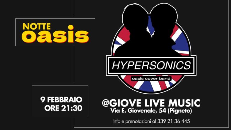 Hypersonics – Oasis Tribute Band