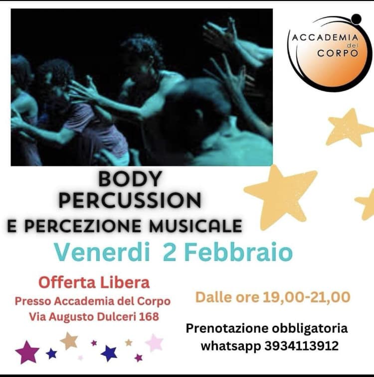 BODY PERCUSSION E PERCEZIONE MUSICALE!