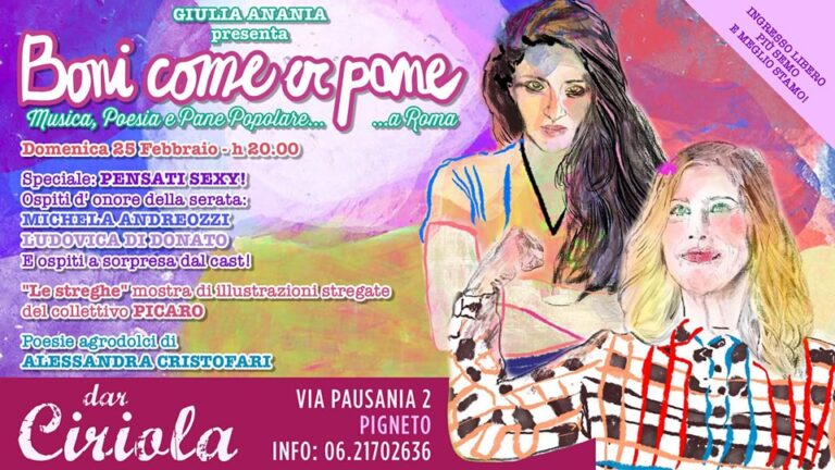 Boni come er Pane” | Cinema, Musica, Poesia e Pane Popolare